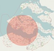 Evacuatie-zone Borssele gevisualiseerd